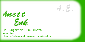 anett enk business card